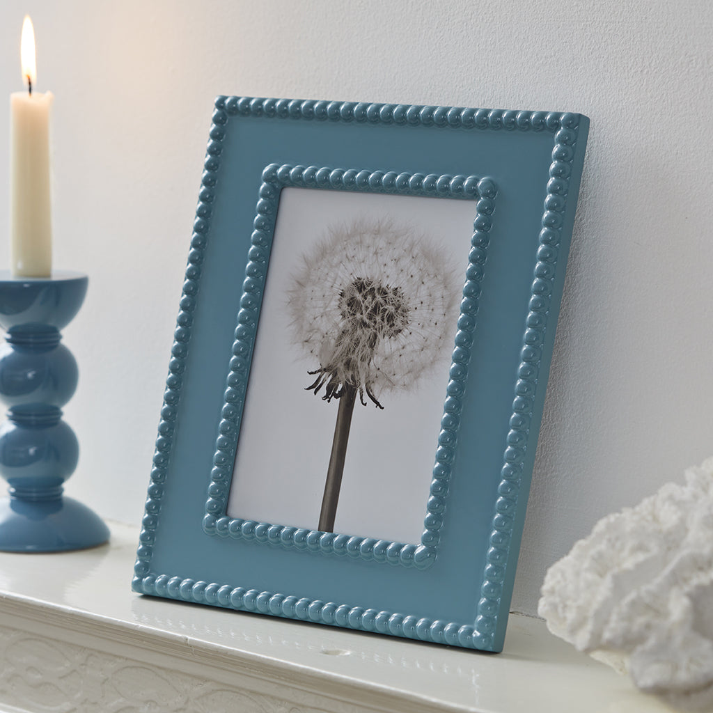 Bobbin blue picture frame