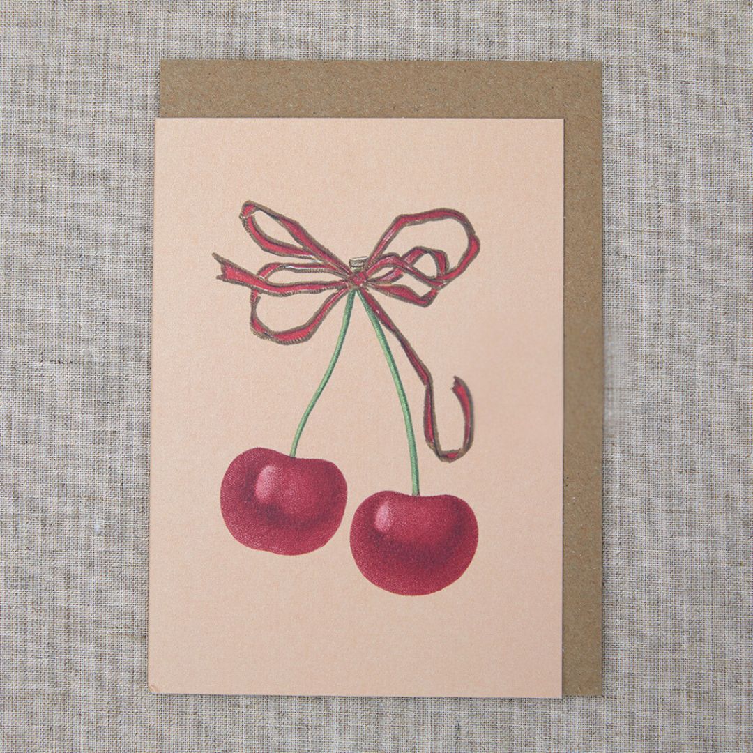 Cherry greetings card