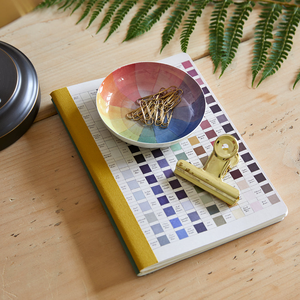 Enamel Printed Tray Vontage Colour Wheel