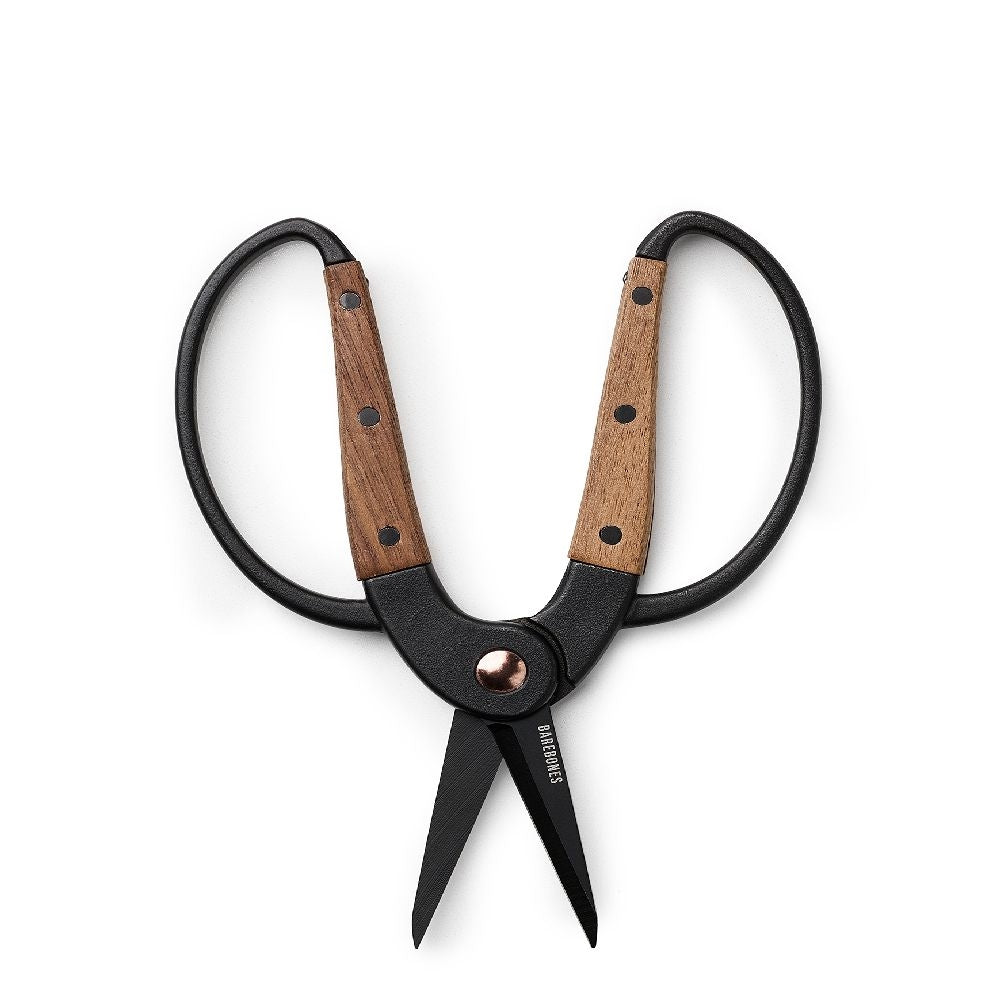 Garden Scissors With Walnut Handle