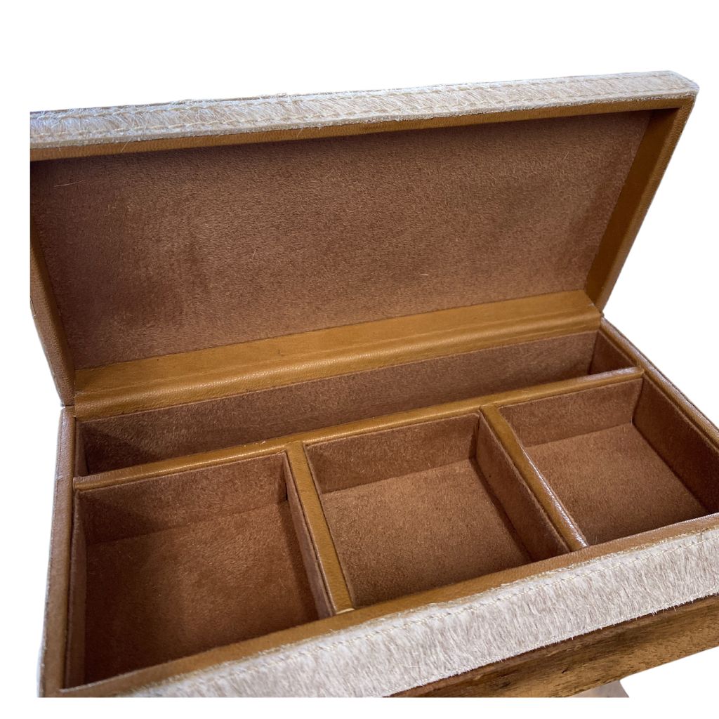 Sample Hairon Leather Cufflink Box