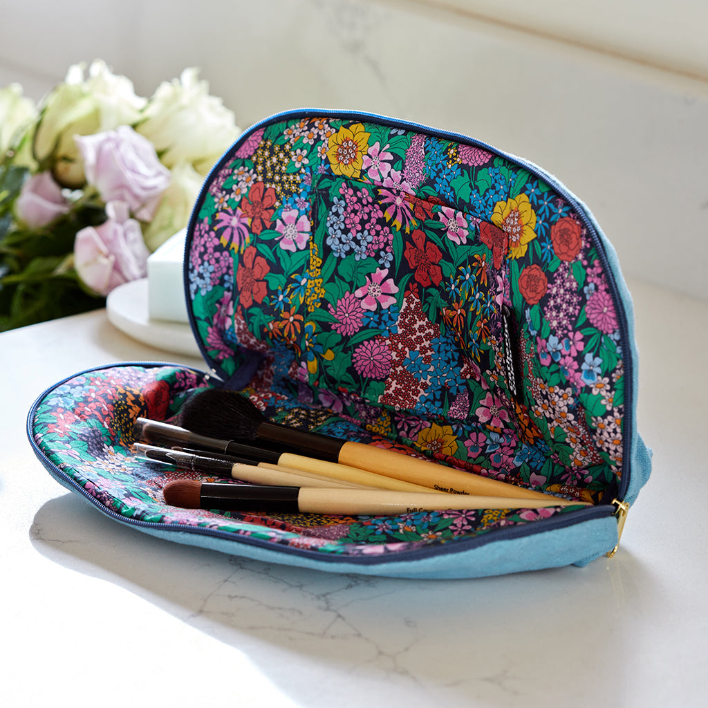 Liberty print make up bag