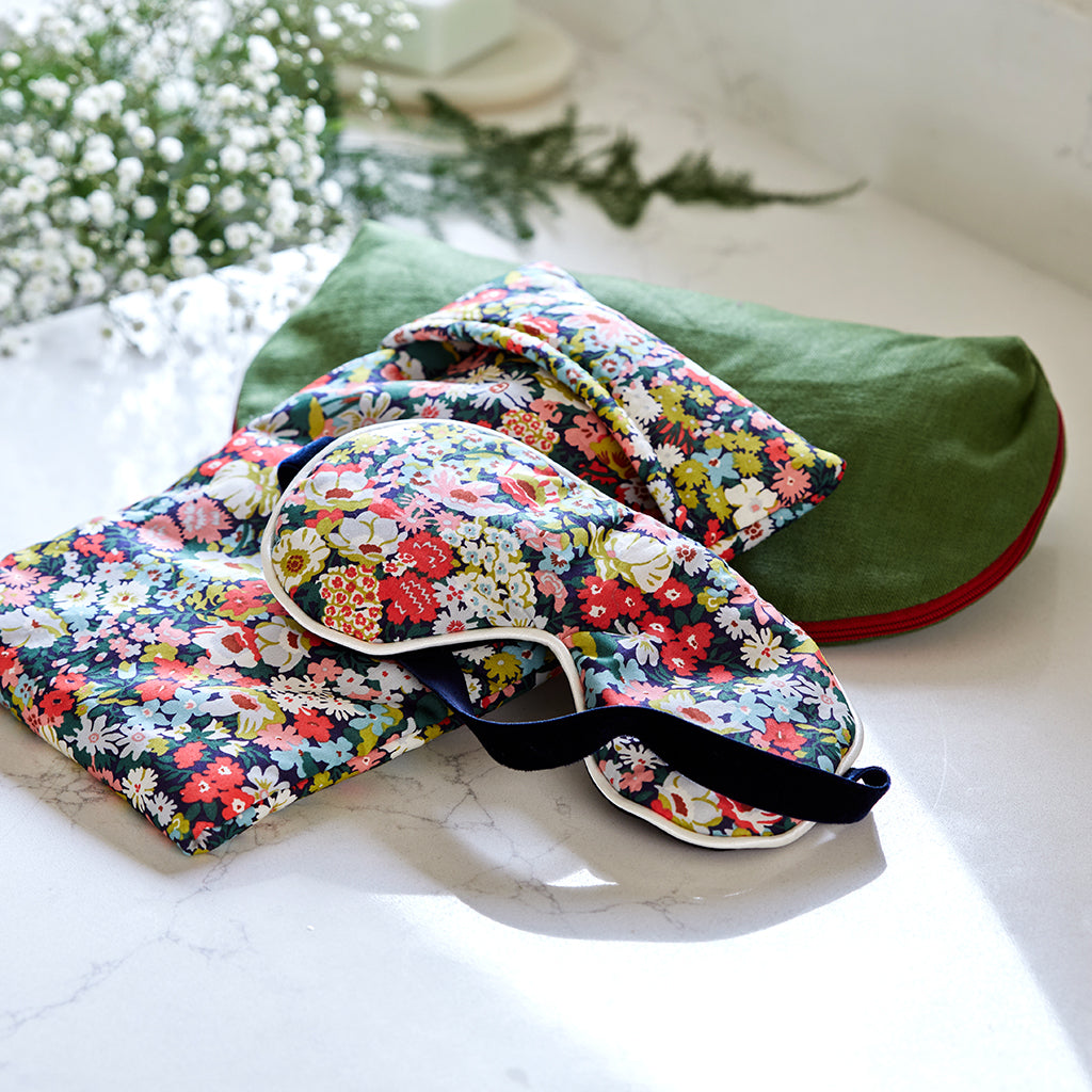 Liberty print make up bag set