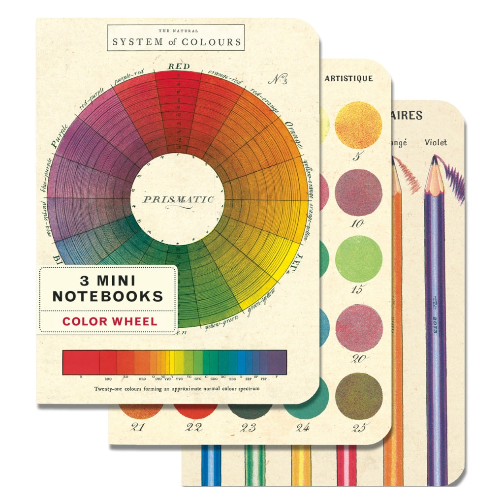 Color Wheel Mini Notebooks - Set of Three