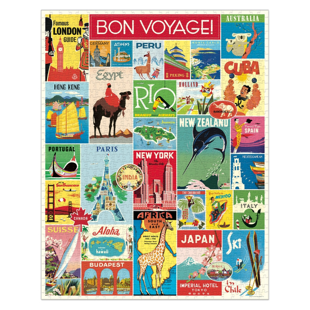 Vintage Travel 1000 Piece Puzzle