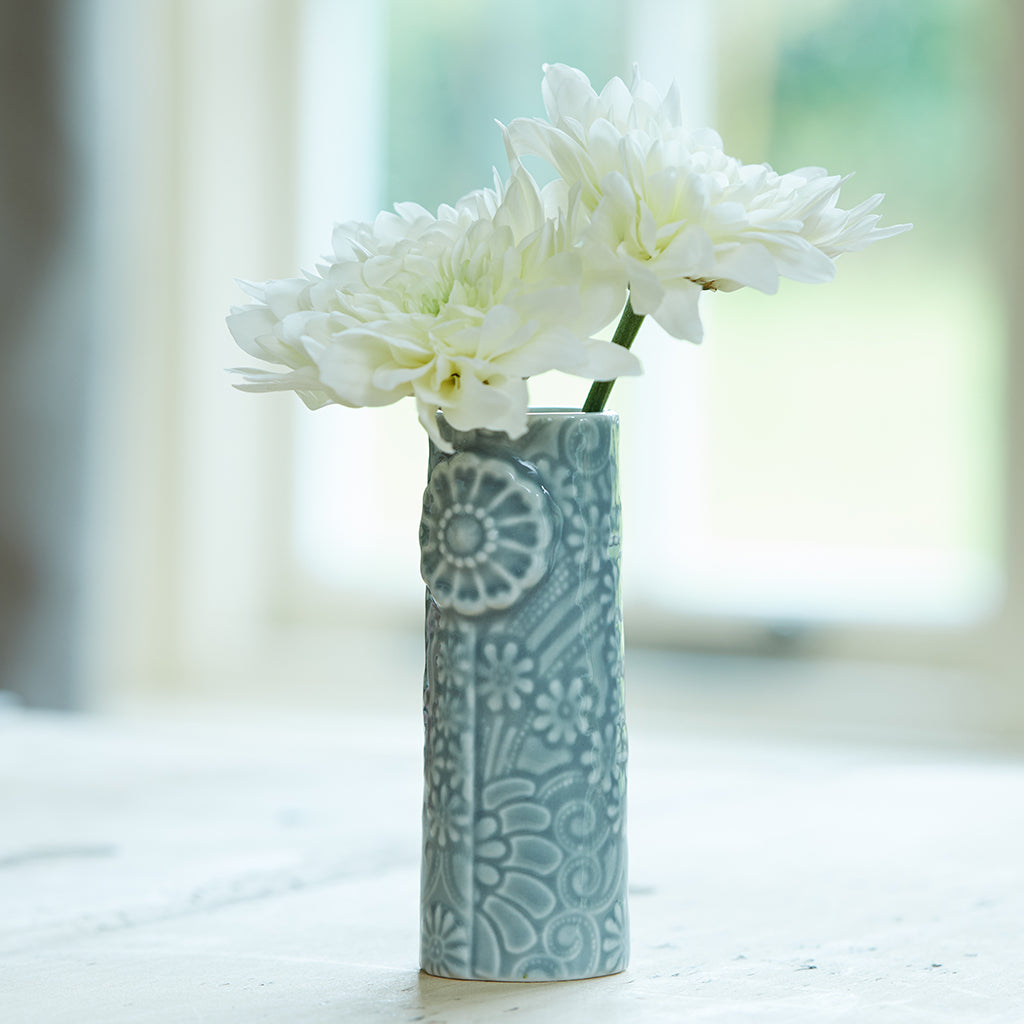 MIcro vase blue grey