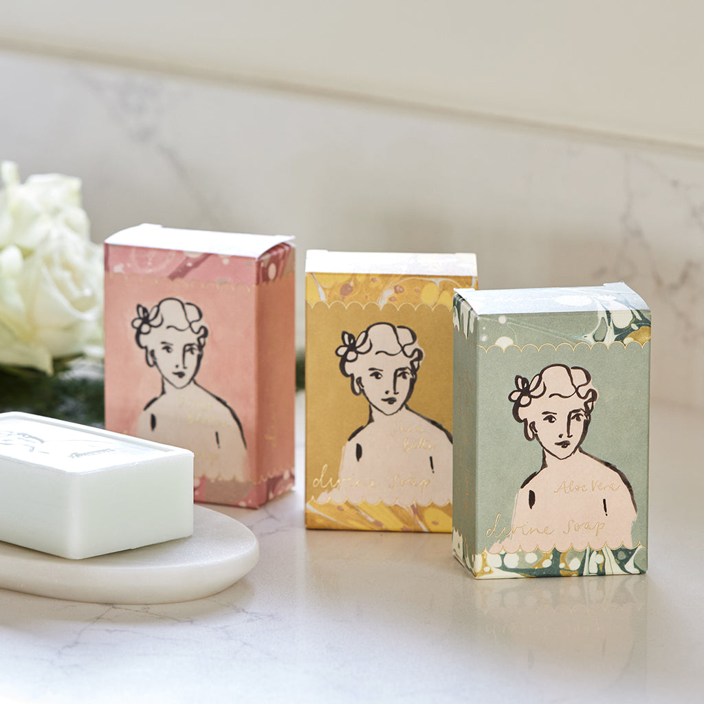 set of three divine soaps