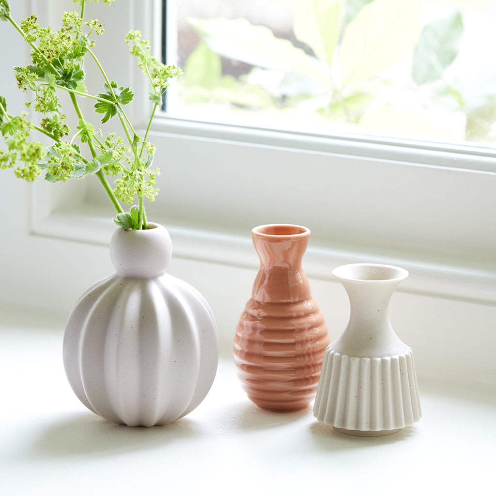 Samsurium Minibell - Set Of Three Vases - Coral