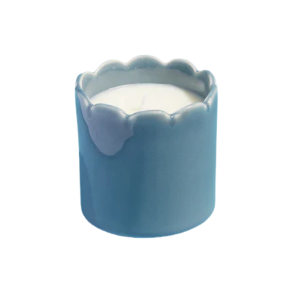 Scallolped- Candle-Blue