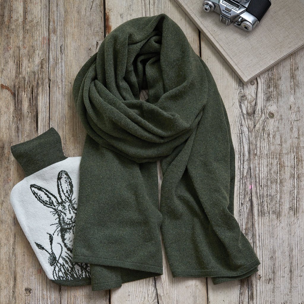 Sample -  Merino Wool Wrap - Khaki