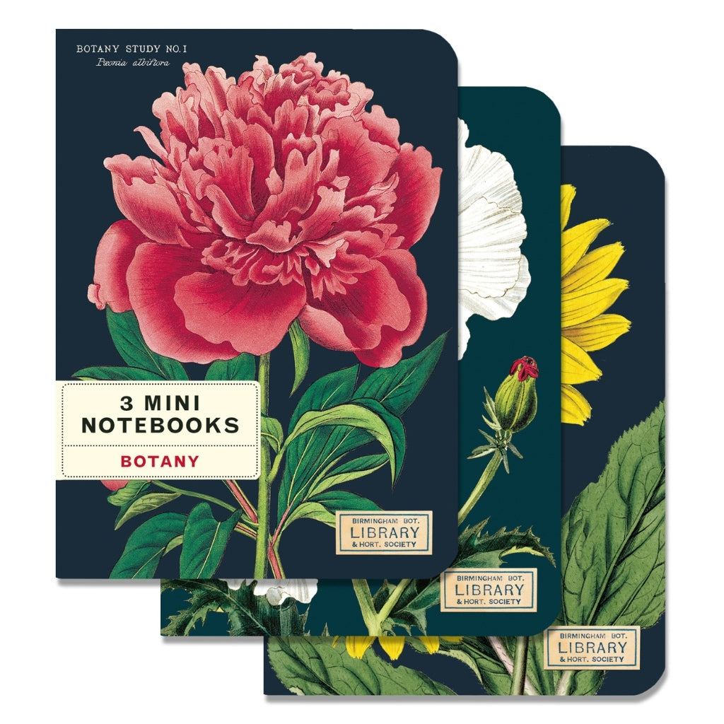 Botany Mini Notebooks - Set of Three