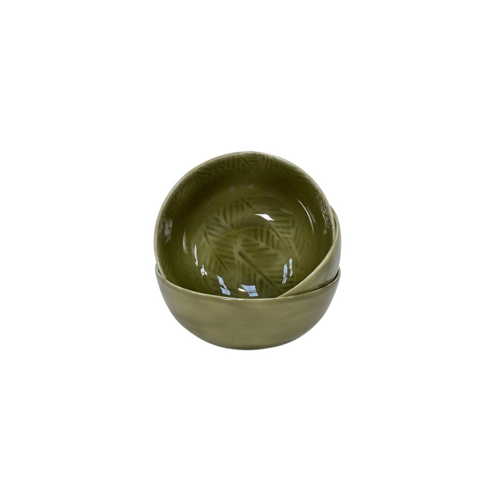 Alvescot Nibble Bowls - Set of 3 Moss Green