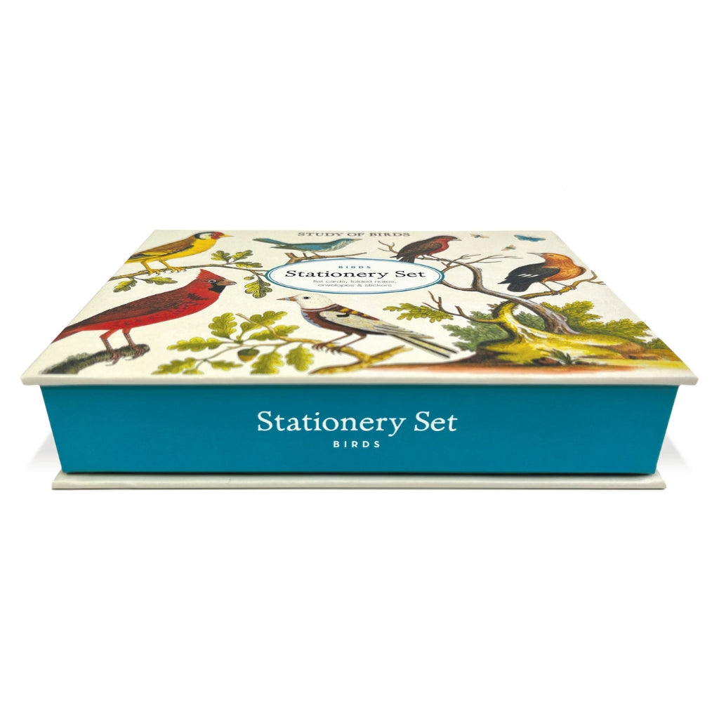 Study of birds stationery set in  a box