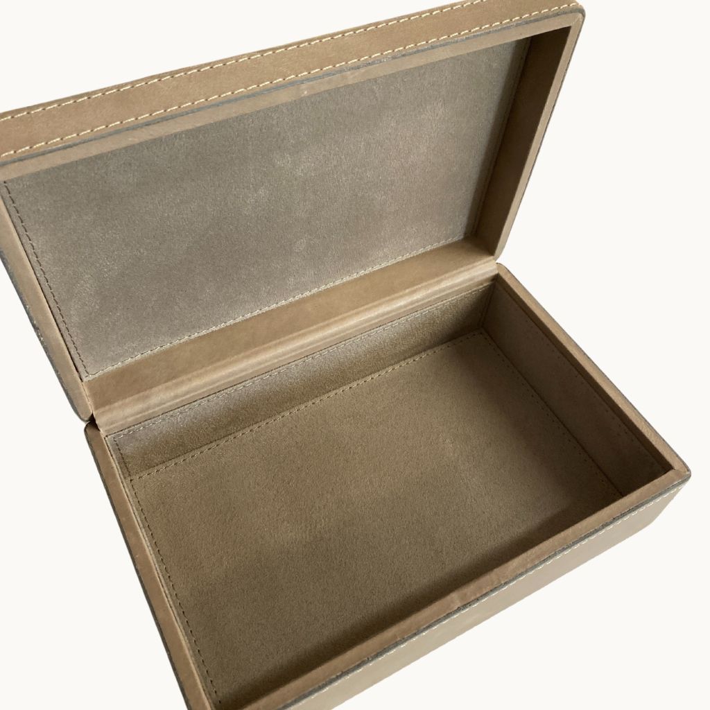 Sample Leather Memory Boxes - Mink