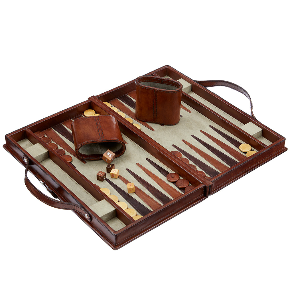 Seconds Leather Backgammon Set